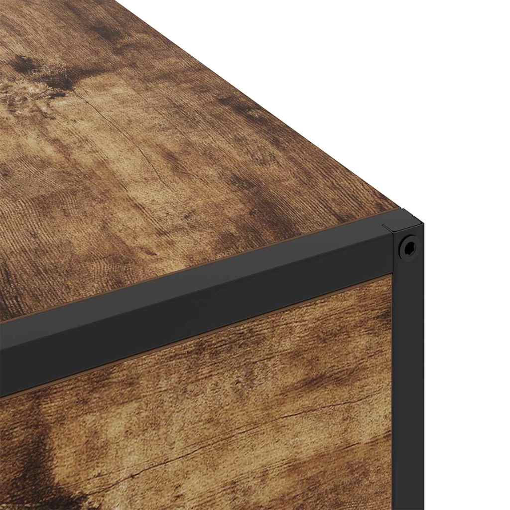 Cabinet de chevet Chêne fumé 40 x 27 x 76 cm Bois d'ingénierie - XIOS