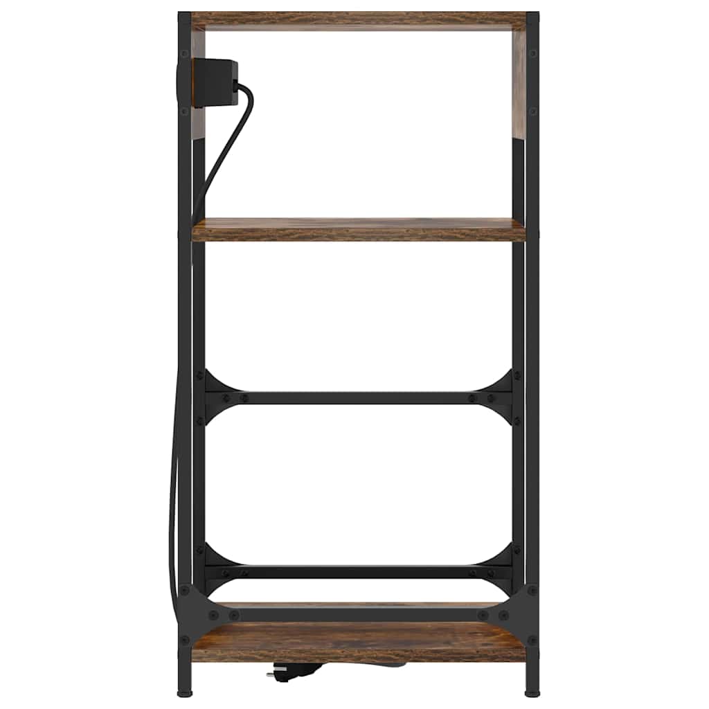 Cabinet de chevet Chêne fumé 40 x 27 x 76 cm Bois d'ingénierie - XIOS