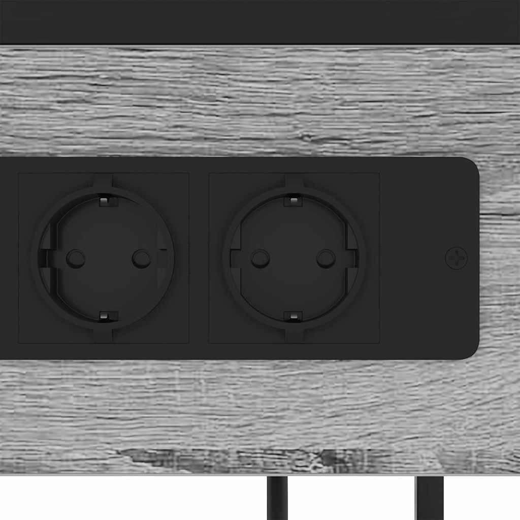 Cabinet de chevet Sonoma gris 40 x 27 x 76 cm Bois d'ingénierie - XIOS