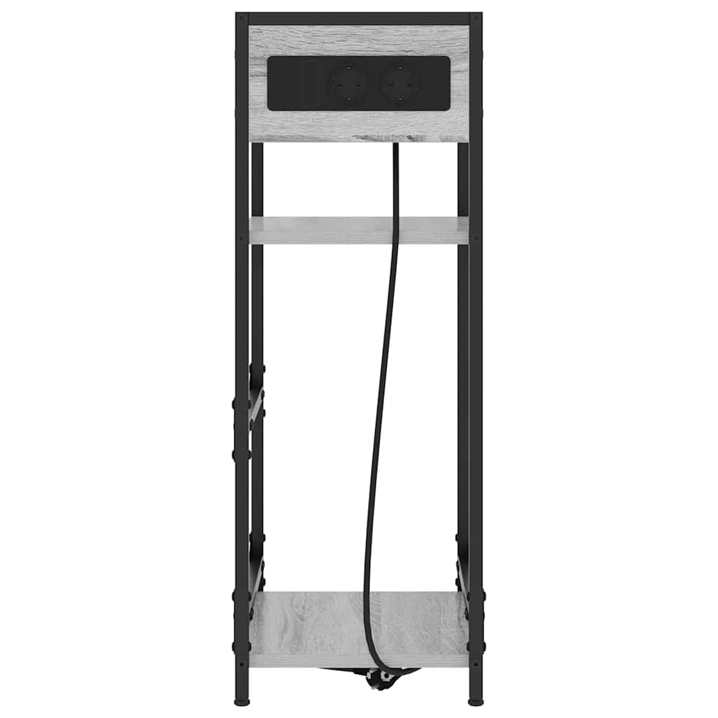 Cabinet de chevet Sonoma gris 40 x 27 x 76 cm Bois d'ingénierie - XIOS