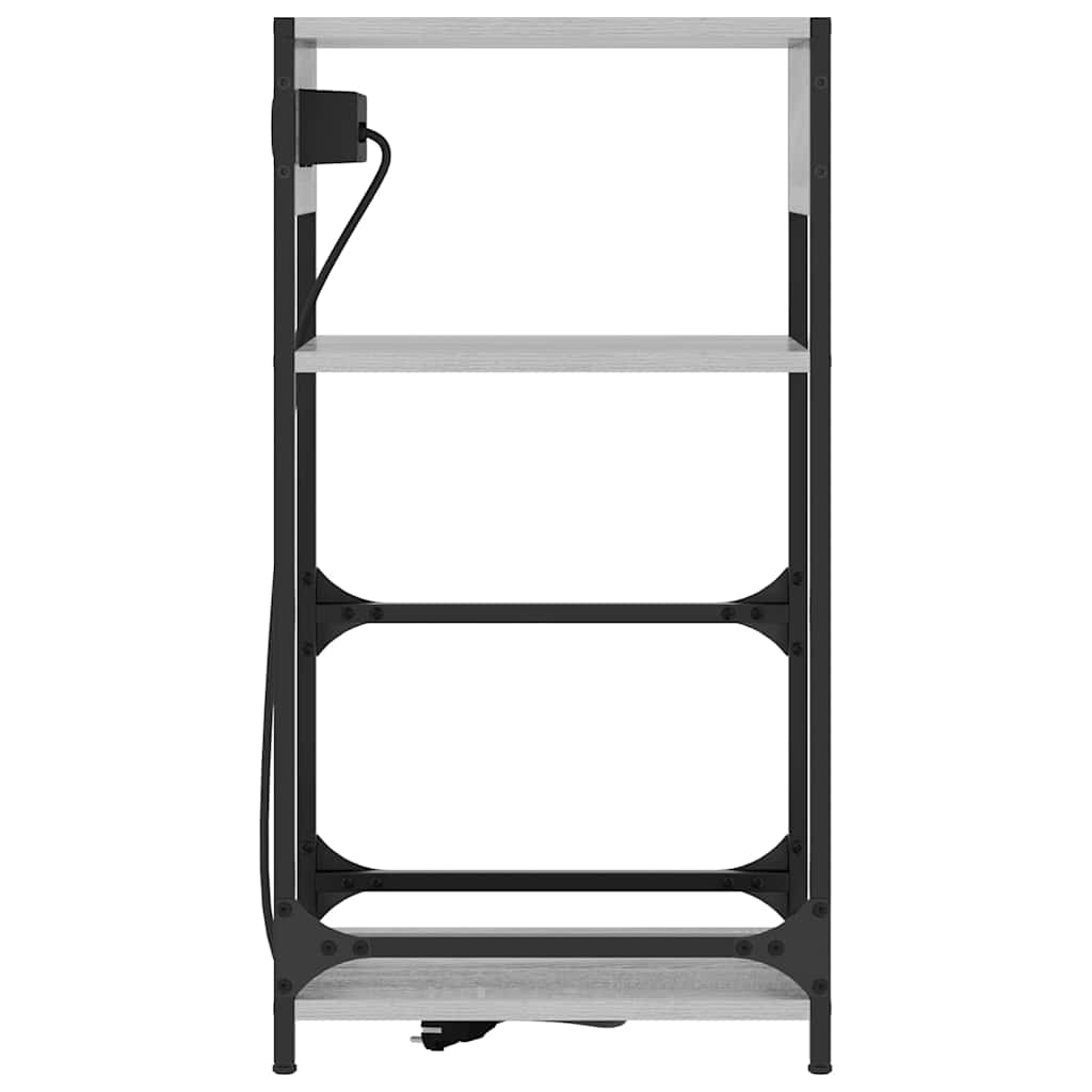 Cabinet de chevet Sonoma gris 40 x 27 x 76 cm Bois d'ingénierie - XIOS