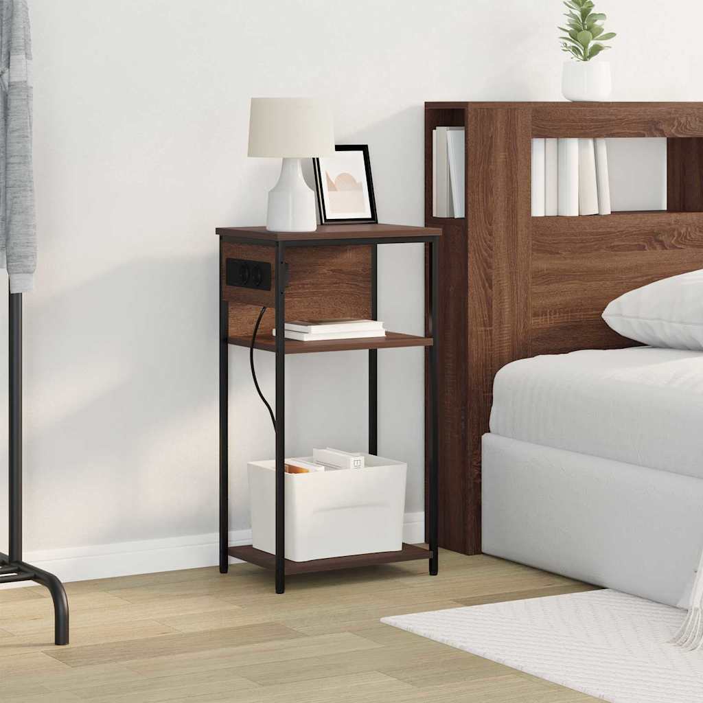 Cabinet de chevet Chêne marron 41 x 28 x 76 cm - XIOS