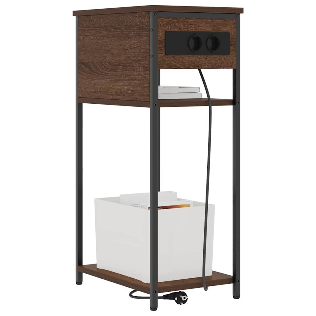 Cabinet de chevet Chêne marron 41 x 28 x 76 cm - XIOS