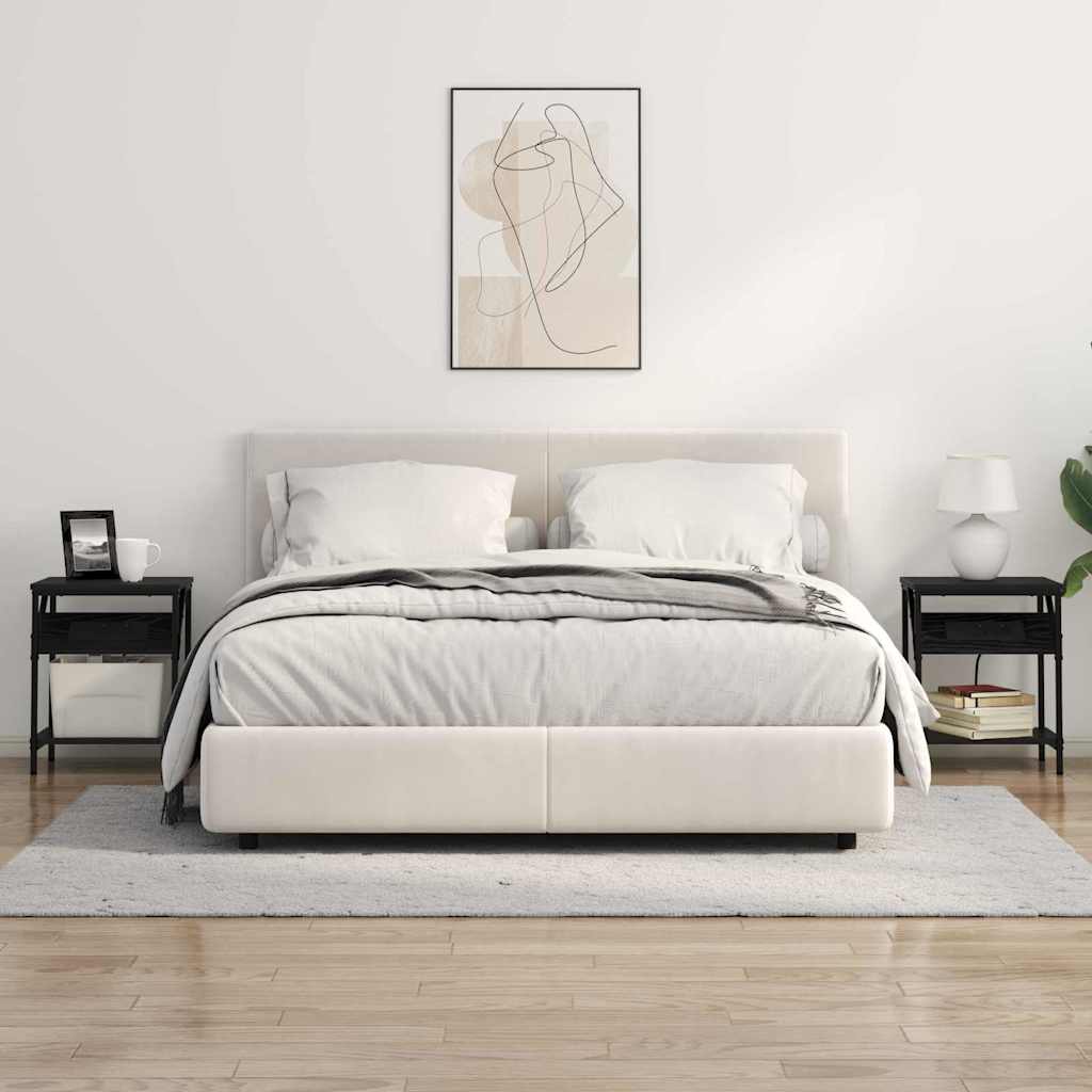 Table de chevet 2 pcs Chêne noir 38 x 30 x 48 cm - XIOS