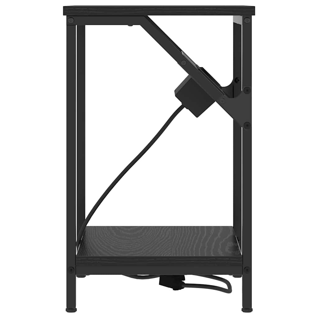 Table de chevet 2 pcs Chêne noir 38 x 30 x 48 cm - XIOS