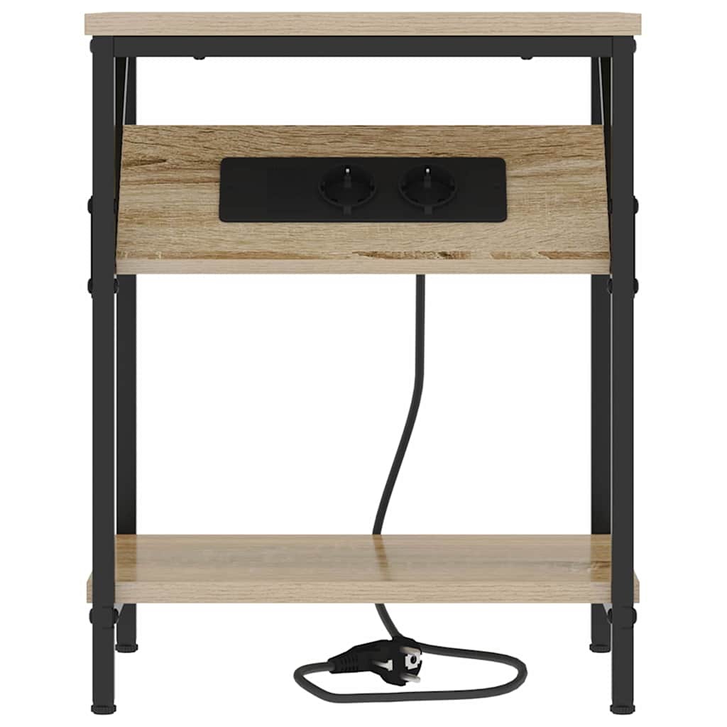 Table de chevet 2 pcs Chêne sonoma 38 x 30 x 48 cm - XIOS