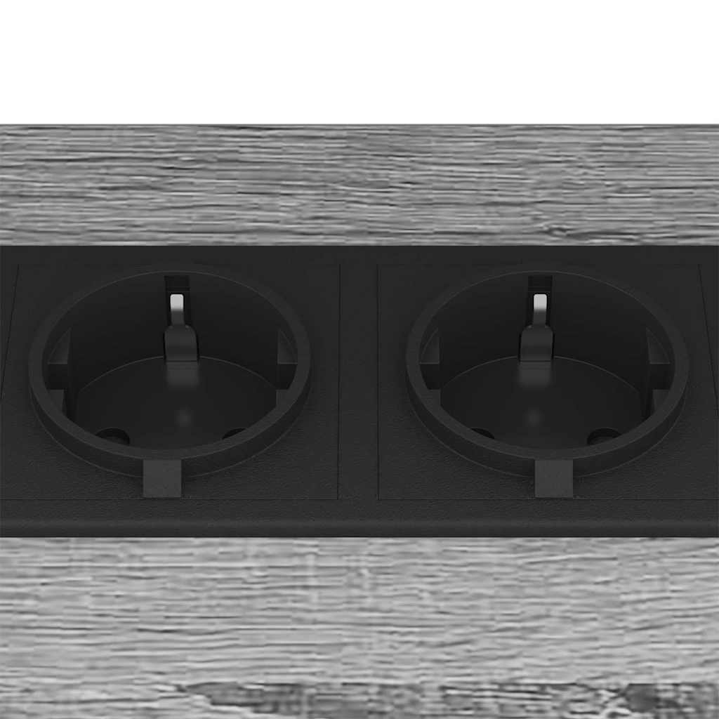 Table de chevet Sonoma gris 38 x 30 x 48 cm Bois d'ingénierie - XIOS