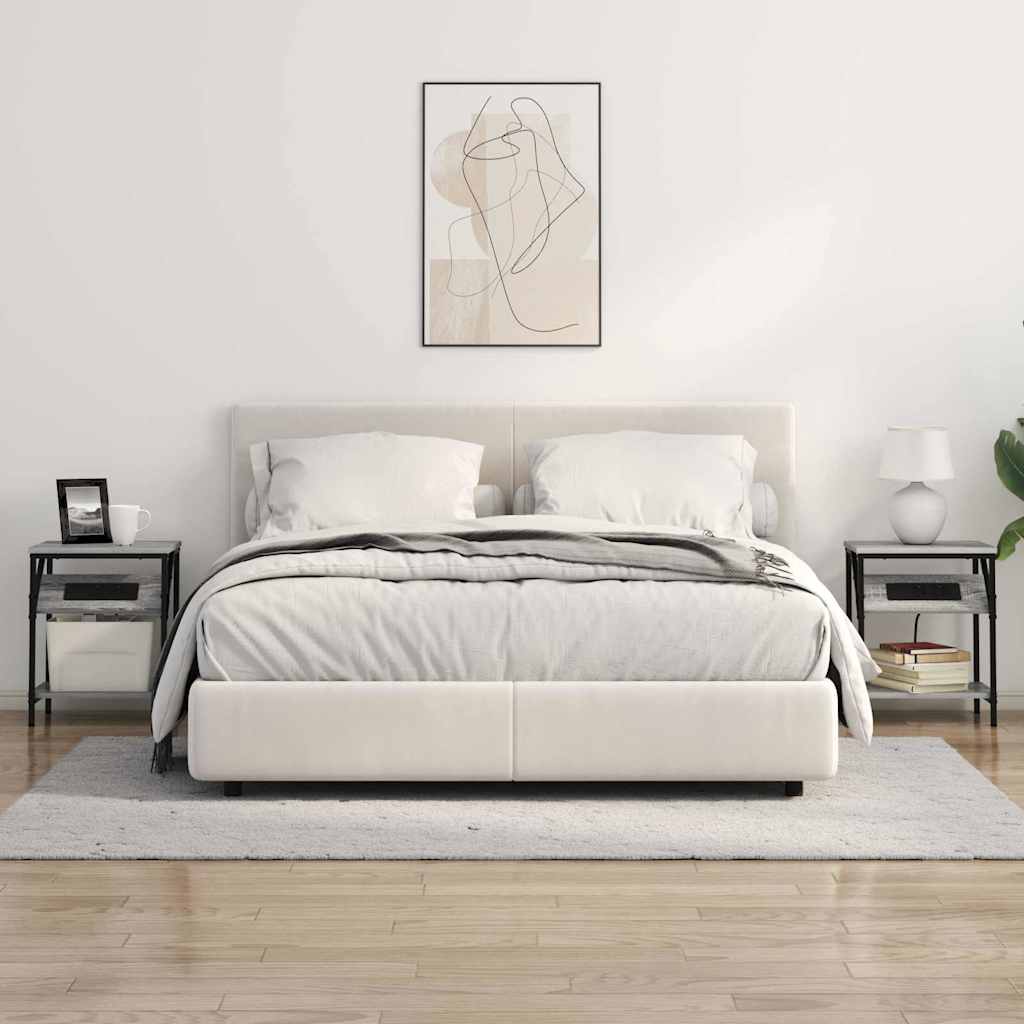 Table de chevet 2 pcs Sonoma gris 38 x 30 x 48 cm - XIOS