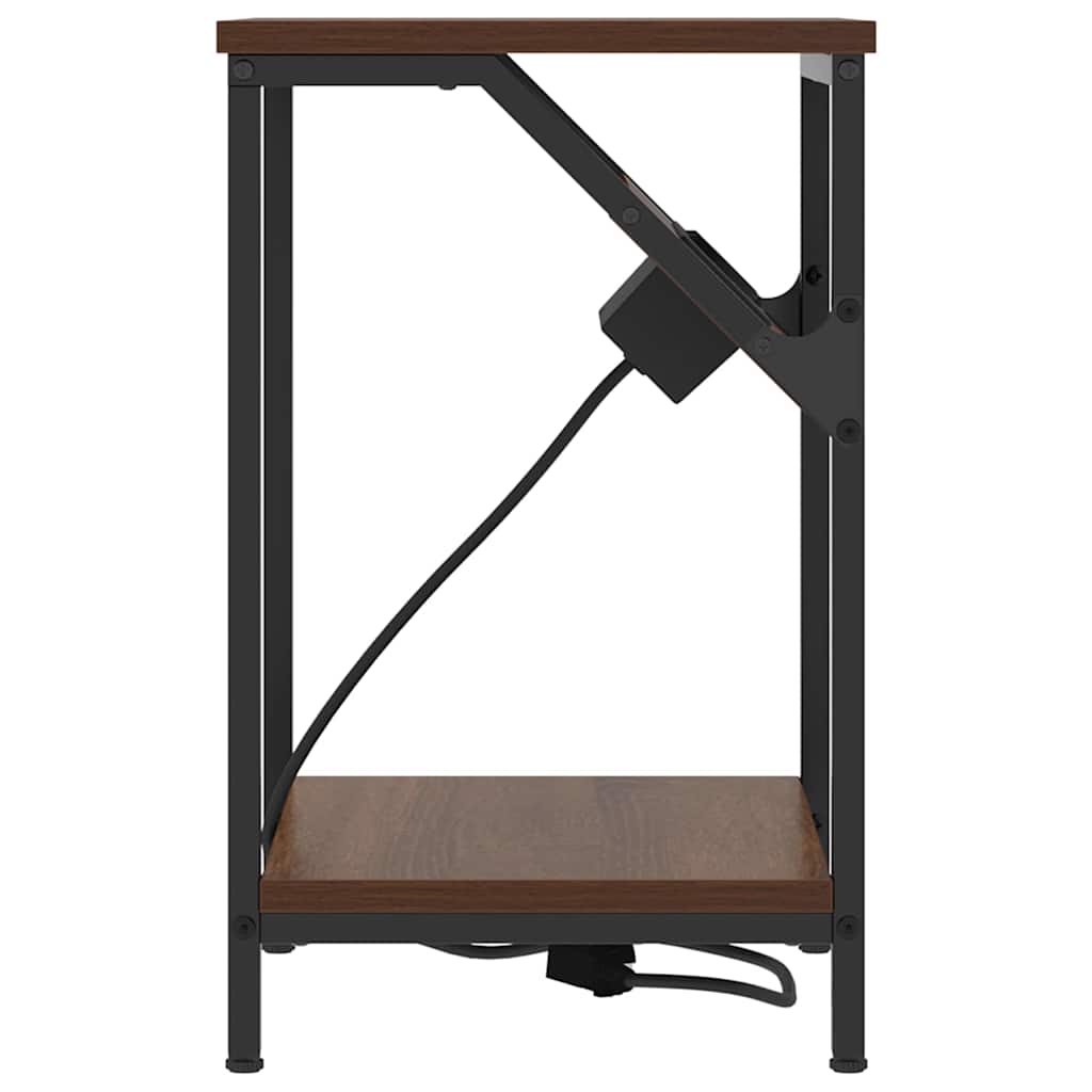 Table de chevet 2 pcs Chêne marron 38 x 30 x 48 cm - XIOS