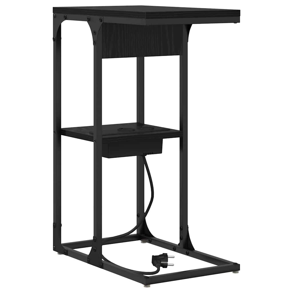 Table de chevet Chêne noir 41.5 x 26 x 60.5 cm - XIOS