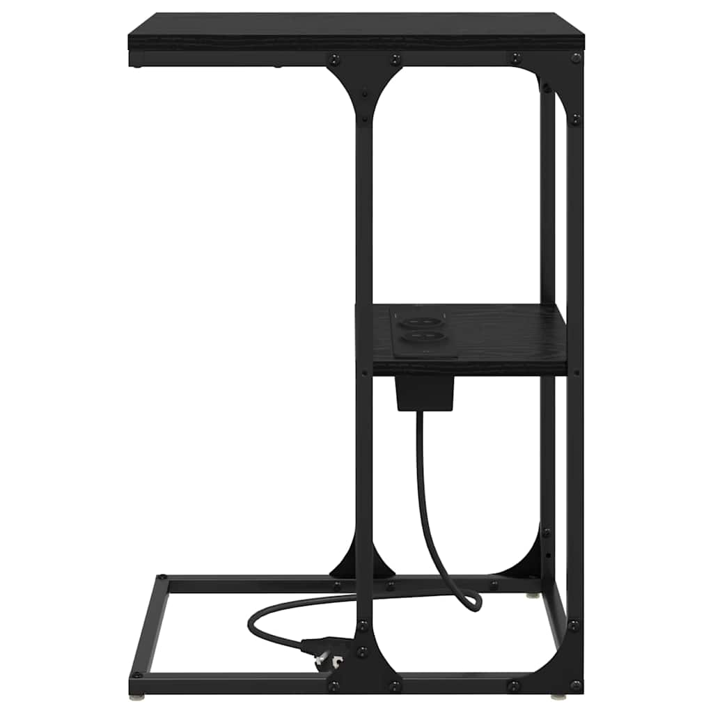 Table de chevet Chêne noir 41.5 x 26 x 60.5 cm - XIOS