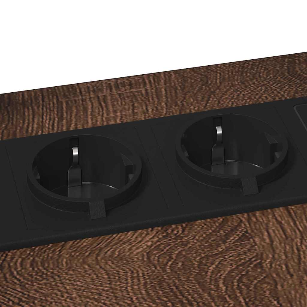 Table de chevet Chêne marron 41.5 x 26 x 60.5 cm - XIOS