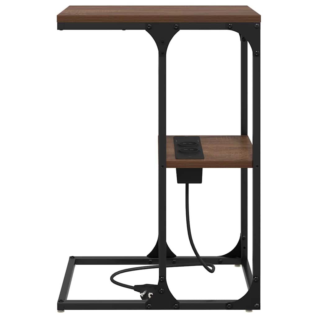 Table de chevet Chêne marron 41.5 x 26 x 60.5 cm - XIOS