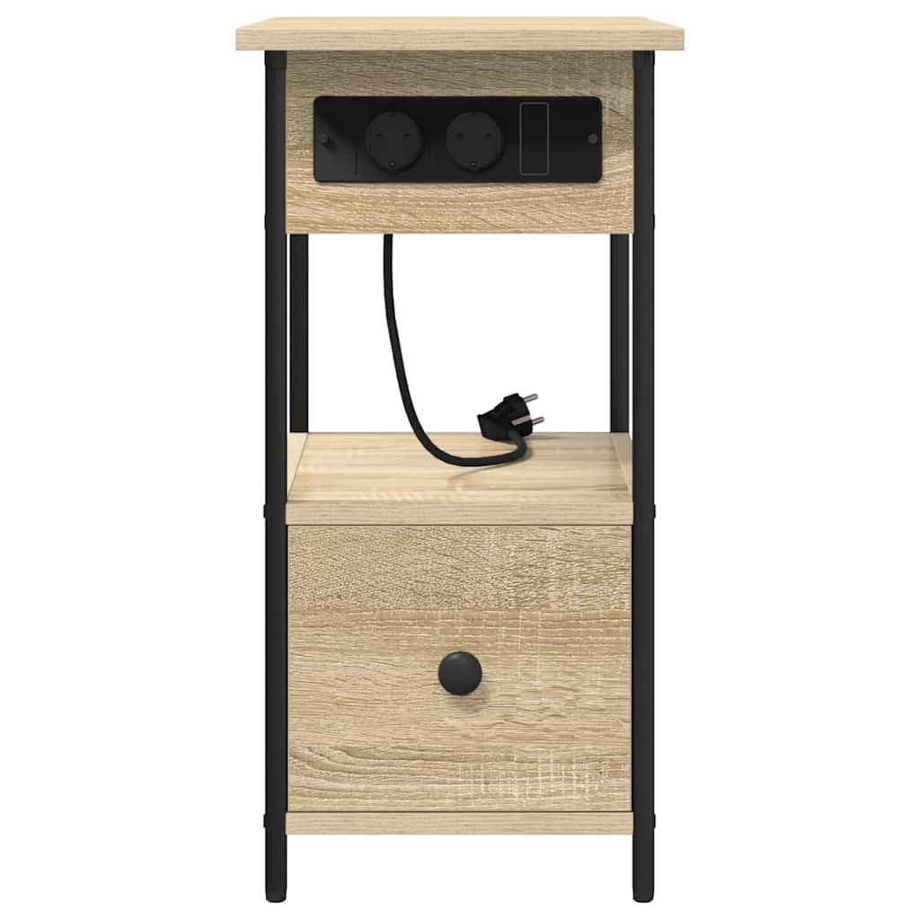 Cabinet de chevet avec tiroir Chêne sonoma 60 x 30 x 61 cm - XIOS