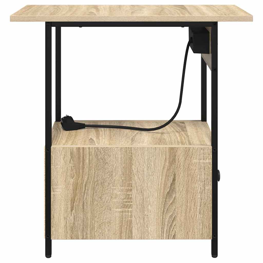 Cabinet de chevet avec tiroir Chêne sonoma 60 x 30 x 61 cm - XIOS