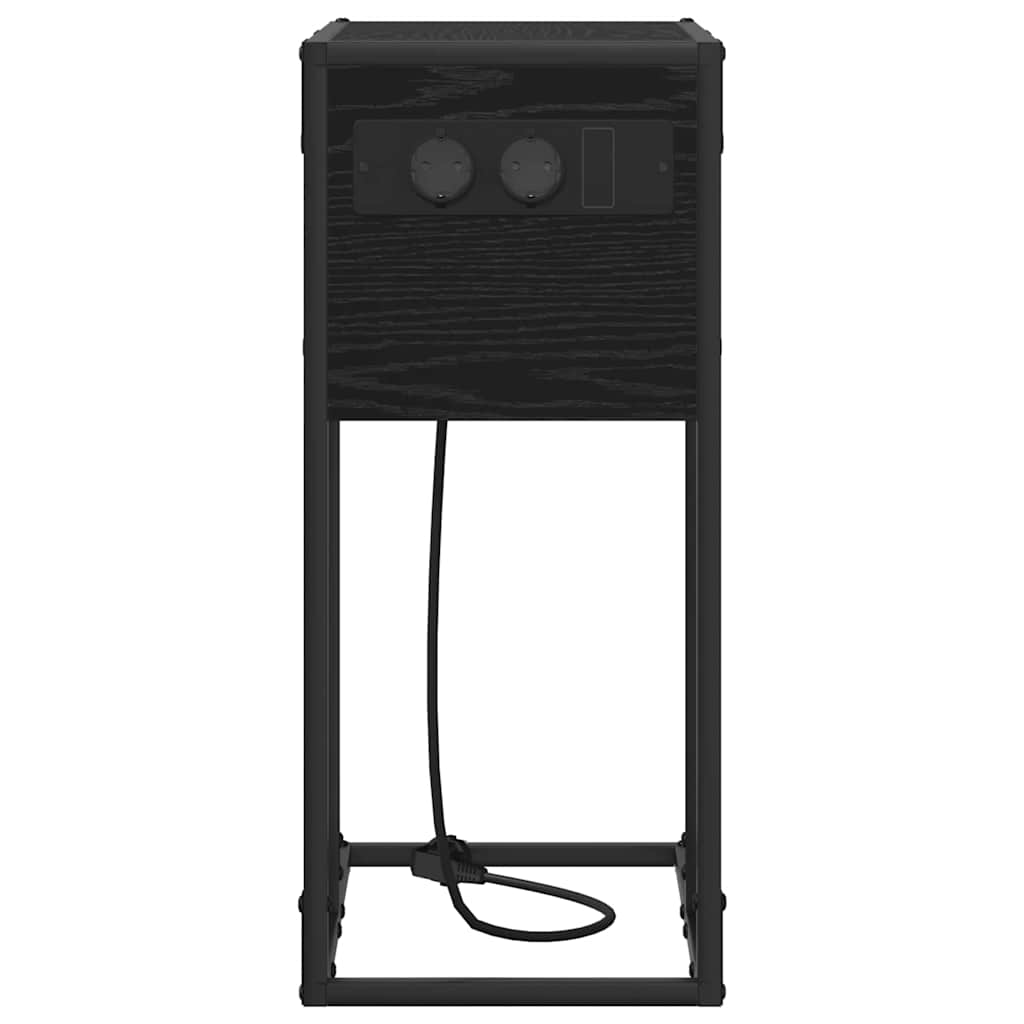 Table de chevet Chêne noir Bois d'ingénierie