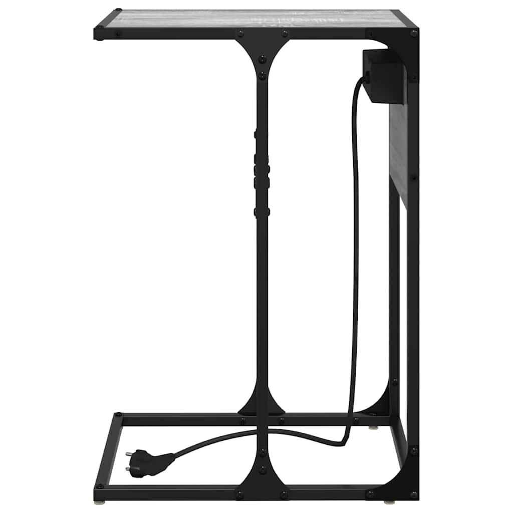 Table de chevet Sonoma gris Bois d'ingénierie