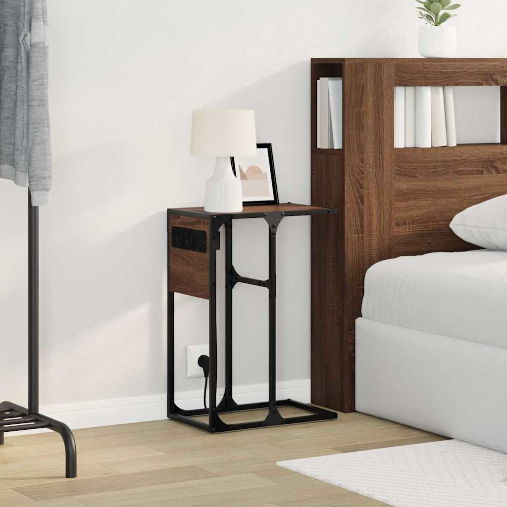 Table de chevet Chêne marron Bois d'ingénierie - XIOS