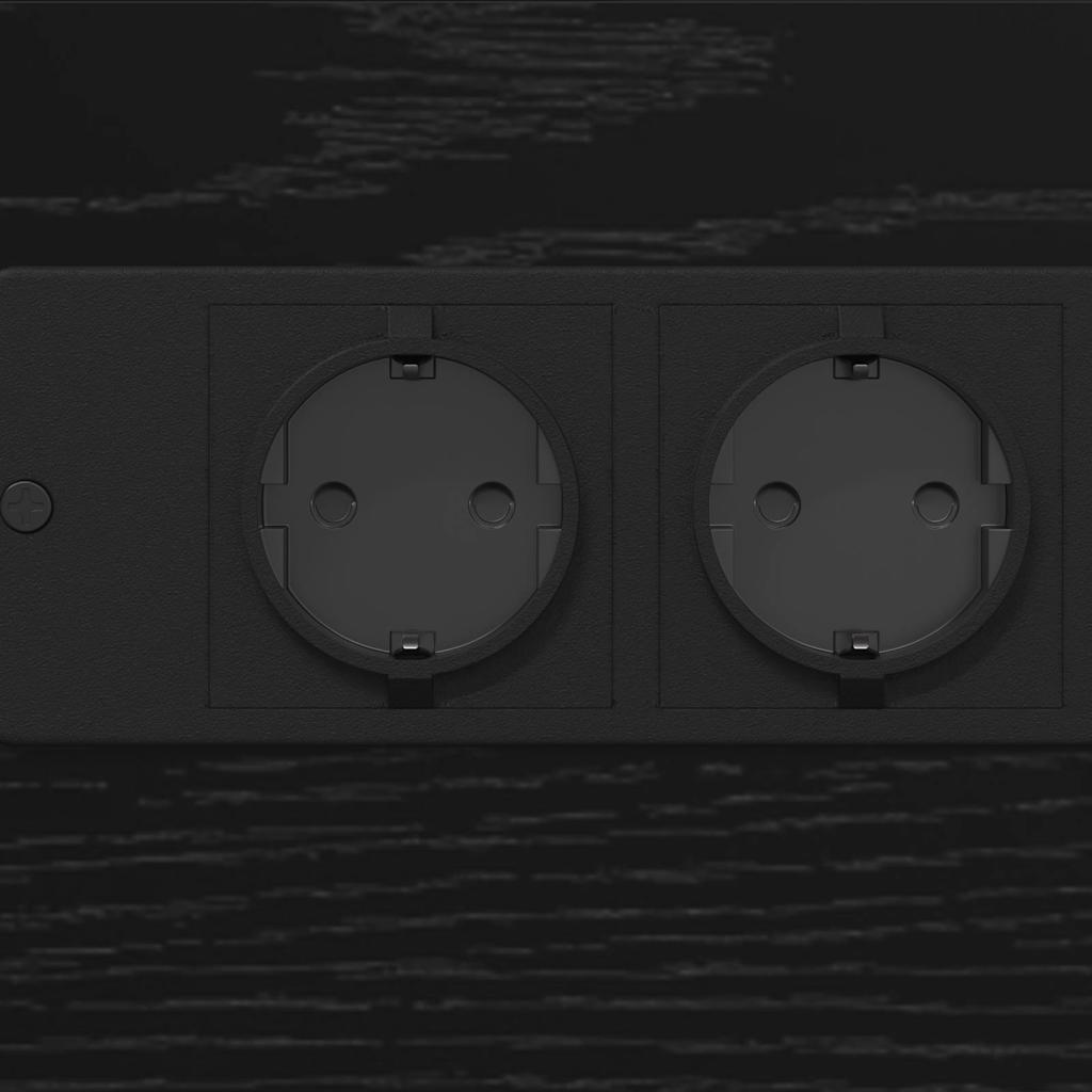 Cabinet de chevet avec tiroir Chêne noir 41.5 x 26 x 60.5 cm - XIOS