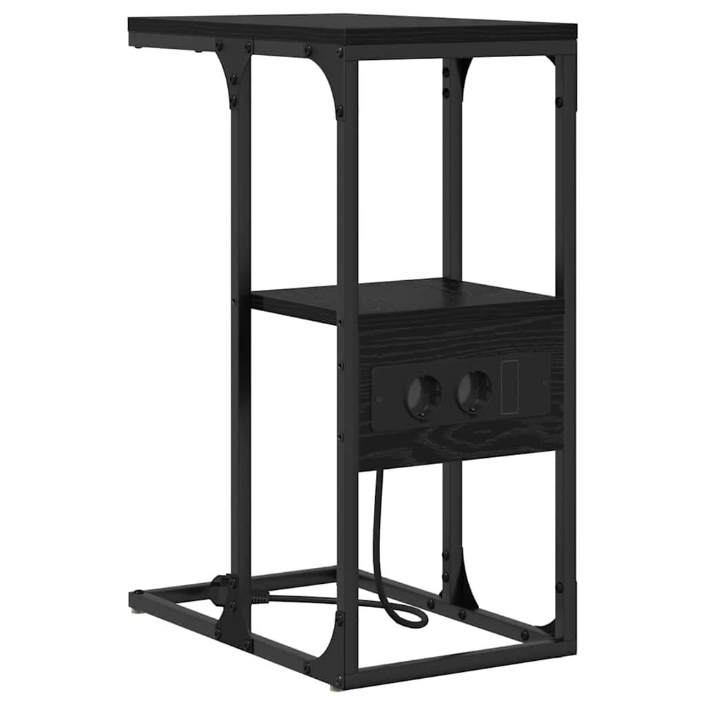 Cabinet de chevet avec tiroir Chêne noir 41.5 x 26 x 60.5 cm - XIOS