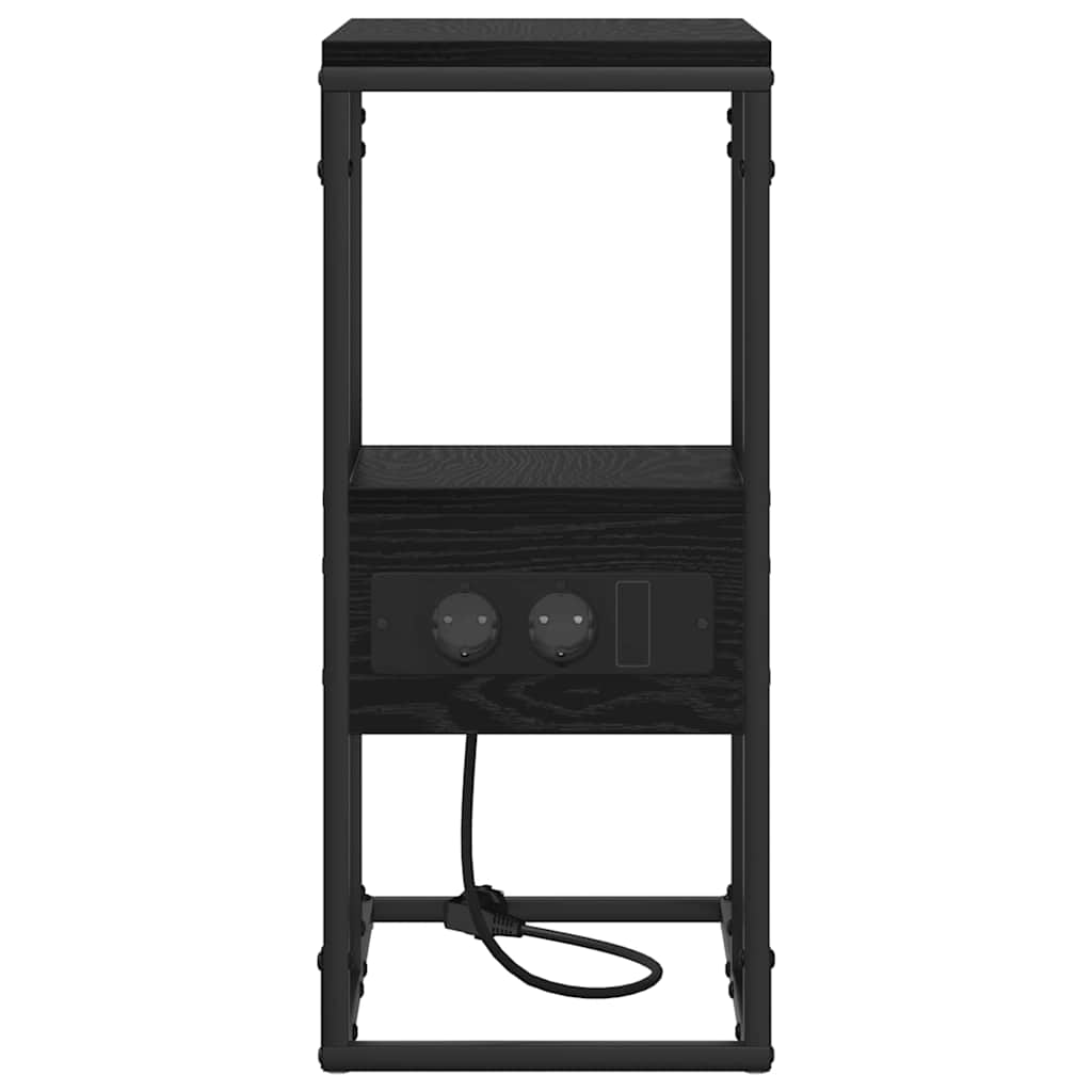 Cabinet de chevet avec tiroir Chêne noir 41.5 x 26 x 60.5 cm - XIOS