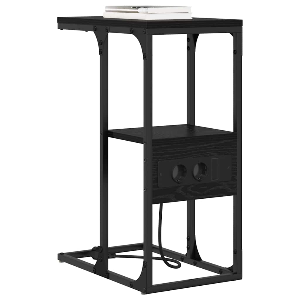 Cabinet de chevet avec tiroir Chêne noir 41.5 x 26 x 60.5 cm - XIOS