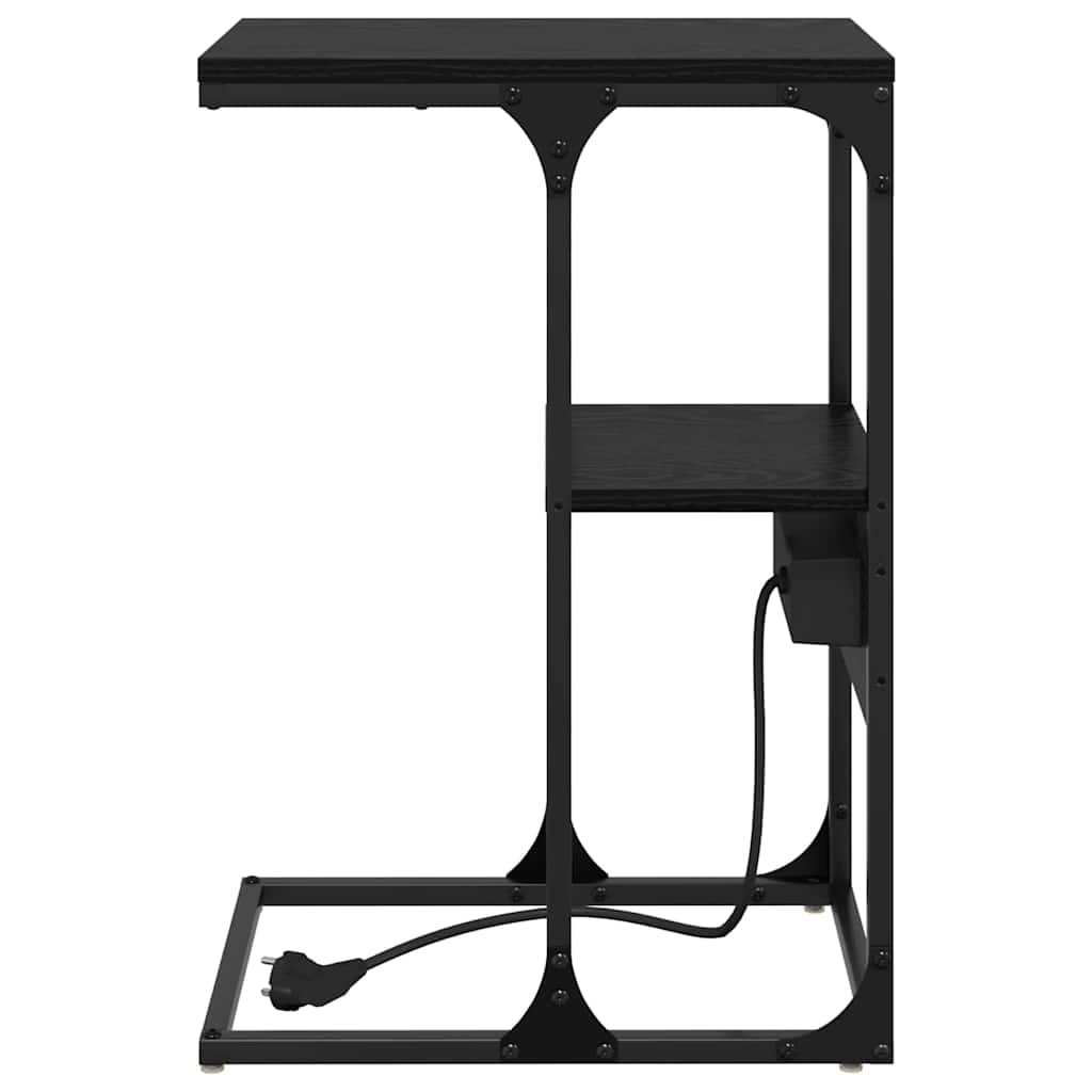 Cabinet de chevet avec tiroir Chêne noir 41.5 x 26 x 60.5 cm - XIOS