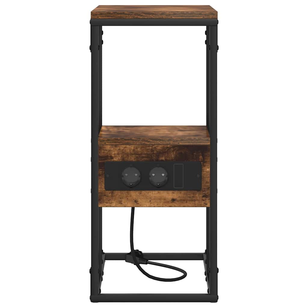 Cabinet de chevet avec tiroir Chêne fumé 41.5 x 26 x 60.5 cm - XIOS