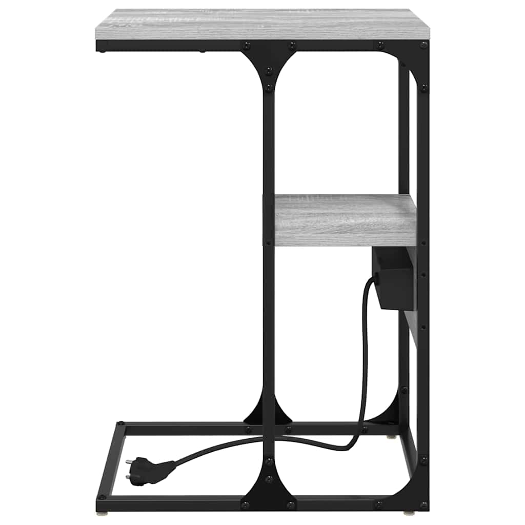 Cabinet de chevet avec tiroir Sonoma gris 41.5 x 26 x 60.5 cm - XIOS