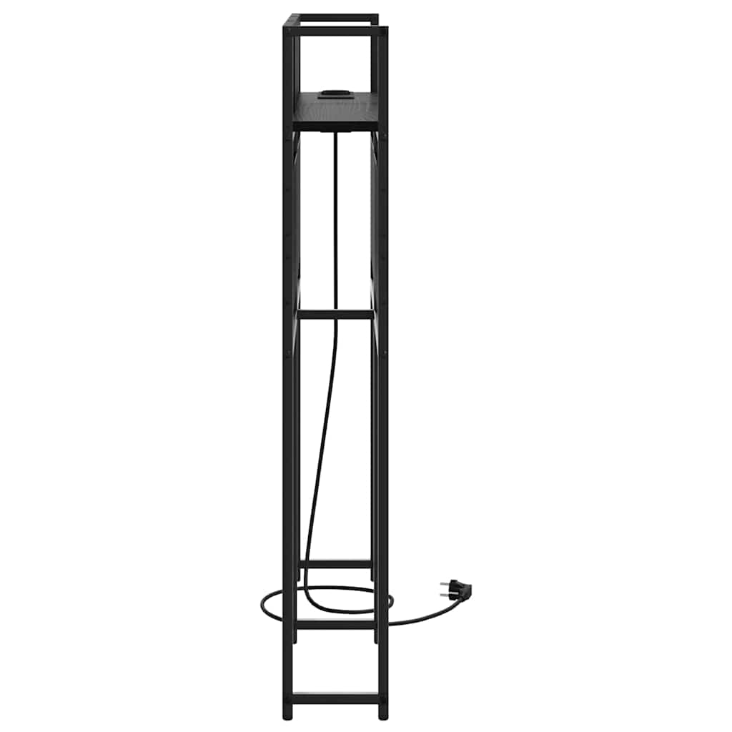 Tête de lit de rangement Chêne noir 75 cm Bois d'ingénierie - XIOS