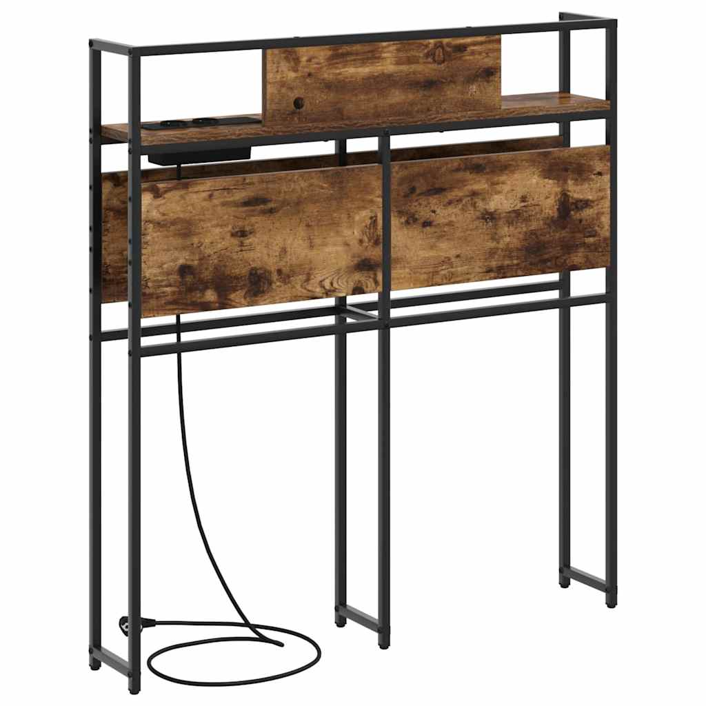Tête de lit de rangement Chêne fumé 75 cm Bois d'ingénierie - XIOS
