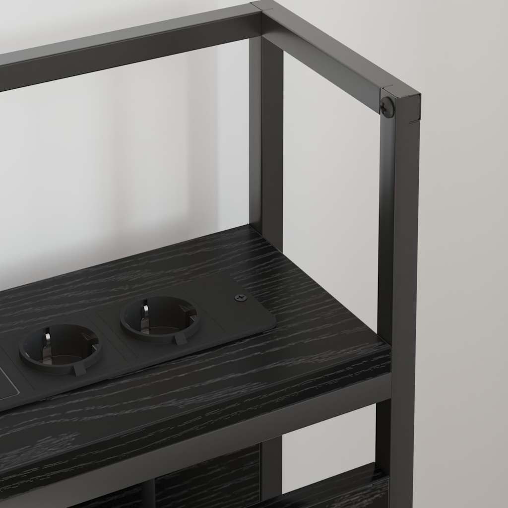Tête de lit de rangement Chêne noir 80 cm Bois d'ingénierie - XIOS