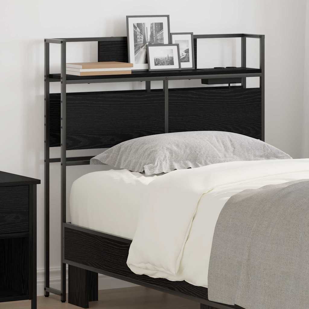 Tête de lit de rangement Chêne noir 80 cm Bois d'ingénierie - XIOS
