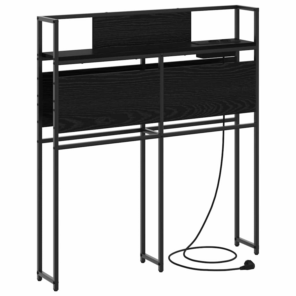 Tête de lit de rangement Chêne noir 80 cm Bois d'ingénierie - XIOS