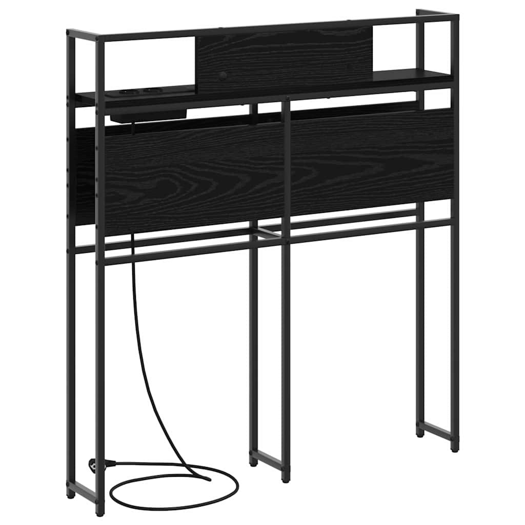 Tête de lit de rangement Chêne noir 80 cm Bois d'ingénierie - XIOS