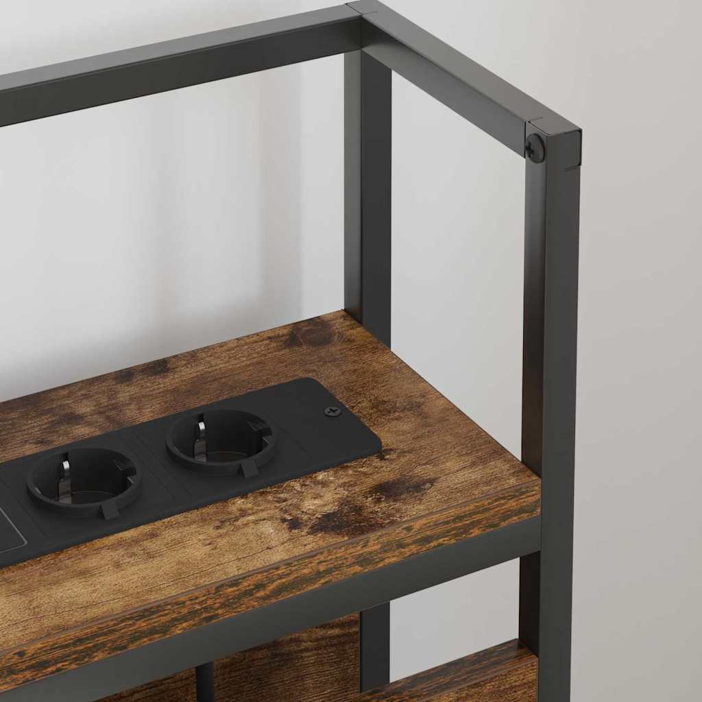 Tête de lit de rangement Chêne fumé 80 cm Bois d'ingénierie - XIOS