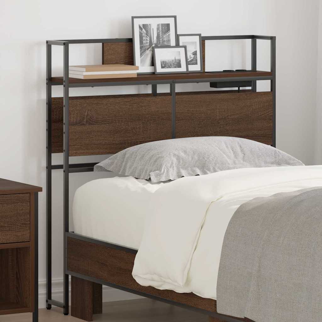 Tête de lit de rangement Chêne marron 80 cm Bois d'ingénierie - XIOS