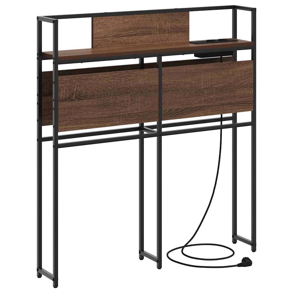 Tête de lit de rangement Chêne marron 80 cm Bois d'ingénierie - XIOS
