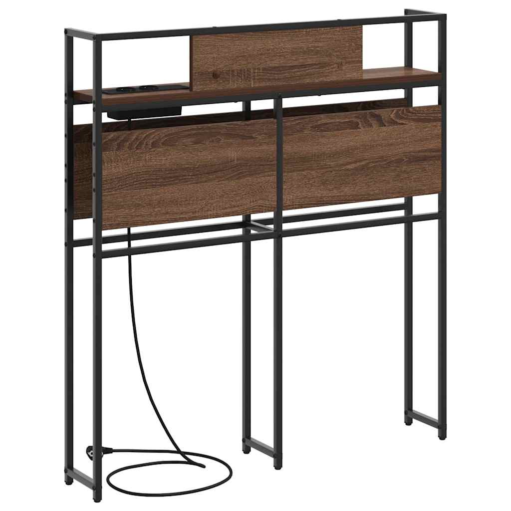 Tête de lit de rangement Chêne marron 80 cm Bois d'ingénierie - XIOS