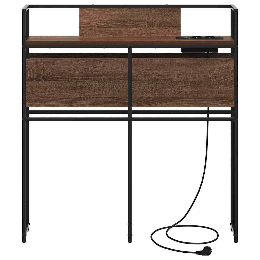 Tête de lit de rangement Chêne marron 80 cm Bois d'ingénierie - XIOS