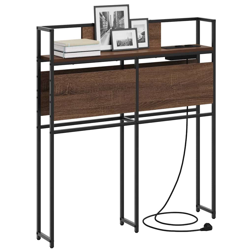 Tête de lit de rangement Chêne marron 80 cm Bois d'ingénierie - XIOS