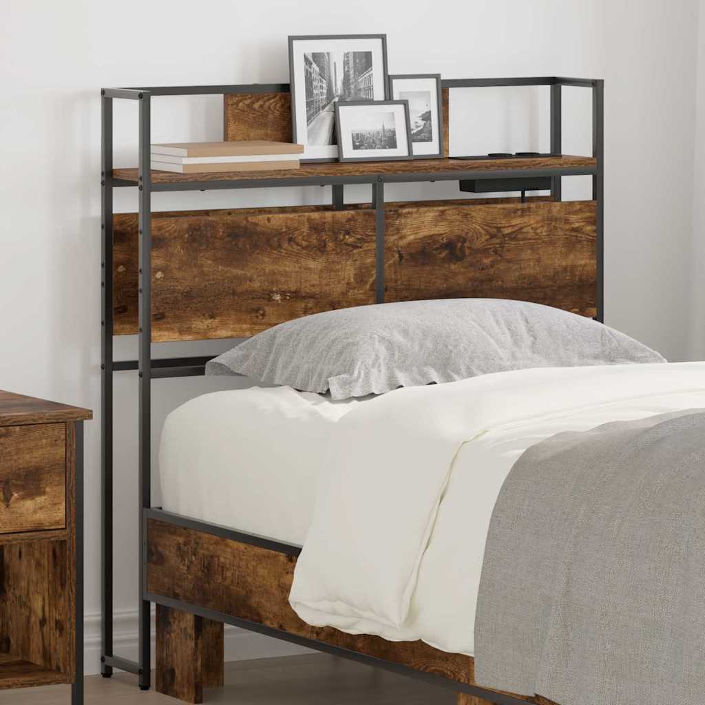 Tête de lit de rangement Chêne fumé 90 cm Bois d'ingénierie - XIOS