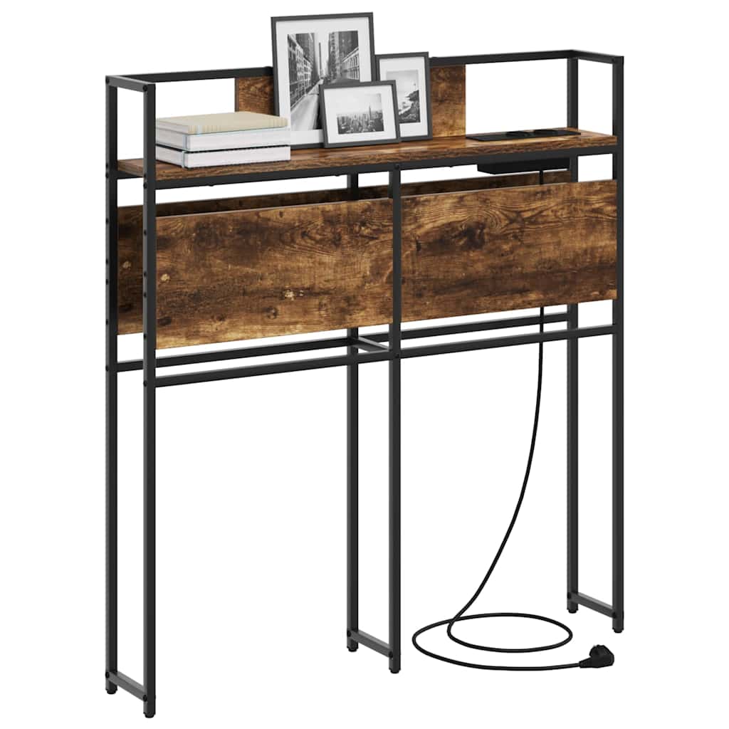 Tête de lit de rangement Chêne fumé 90 cm Bois d'ingénierie - XIOS