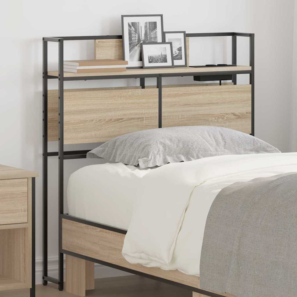 Tête de lit de rangement Chêne sonoma 100 cm Bois d'ingénierie