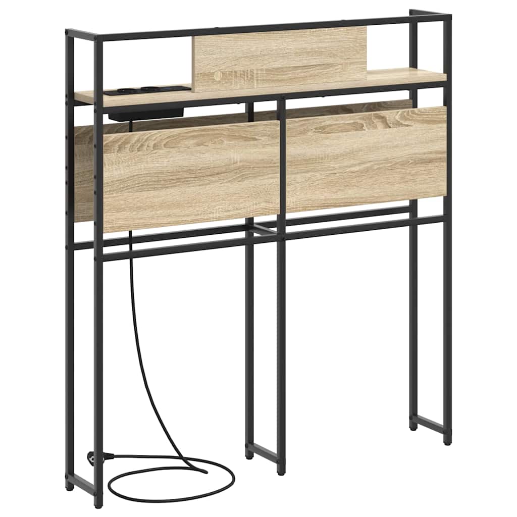 Tête de lit de rangement Chêne sonoma 100 cm Bois d'ingénierie