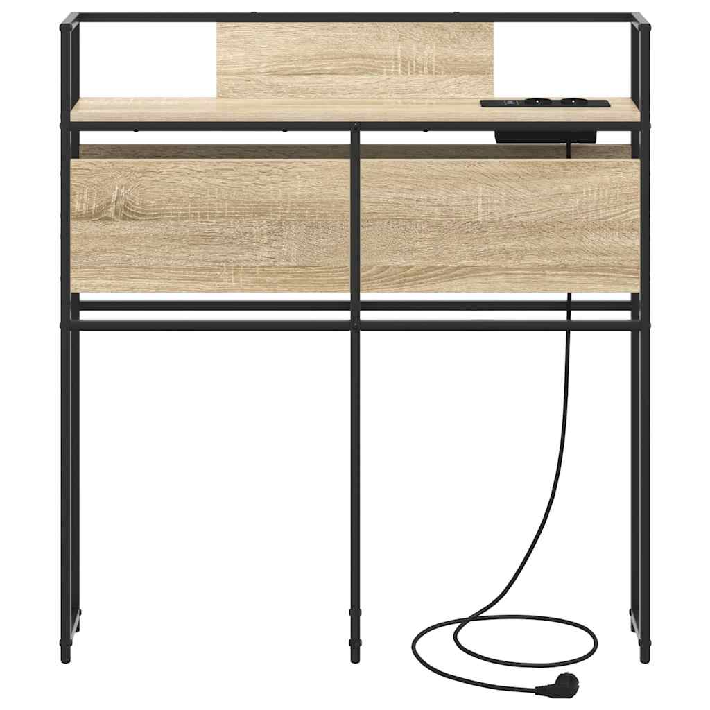 Tête de lit de rangement Chêne sonoma 100 cm Bois d'ingénierie