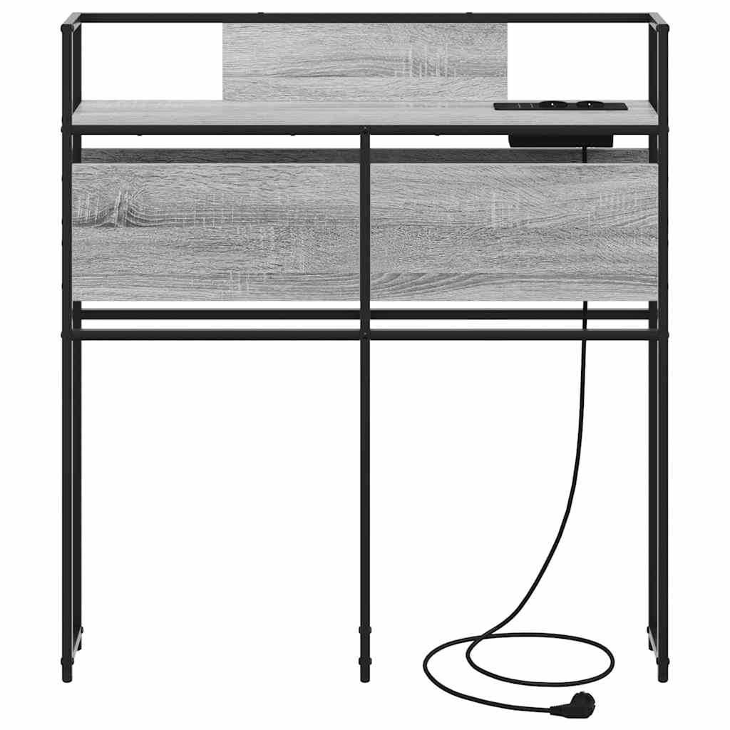Tête de lit de rangement Sonoma gris 100 cm Bois d'ingénierie - XIOS