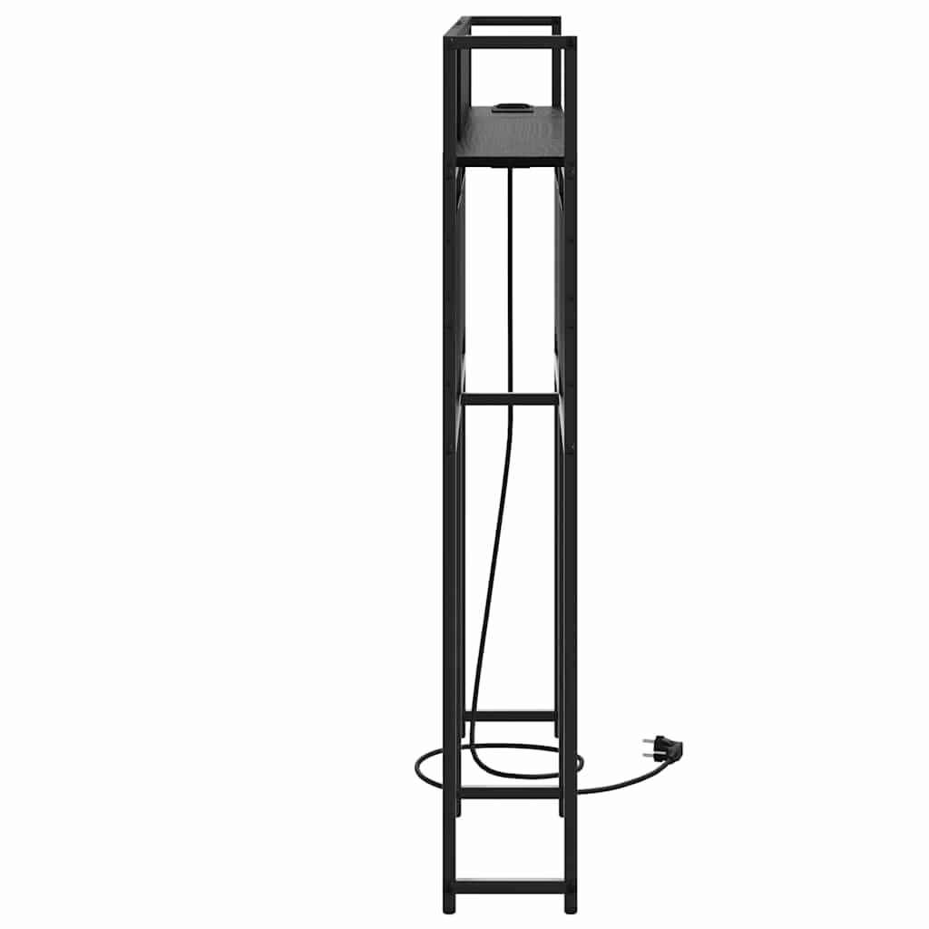 Tête de lit de rangement Chêne noir 120 cm Bois d'ingénierie - XIOS