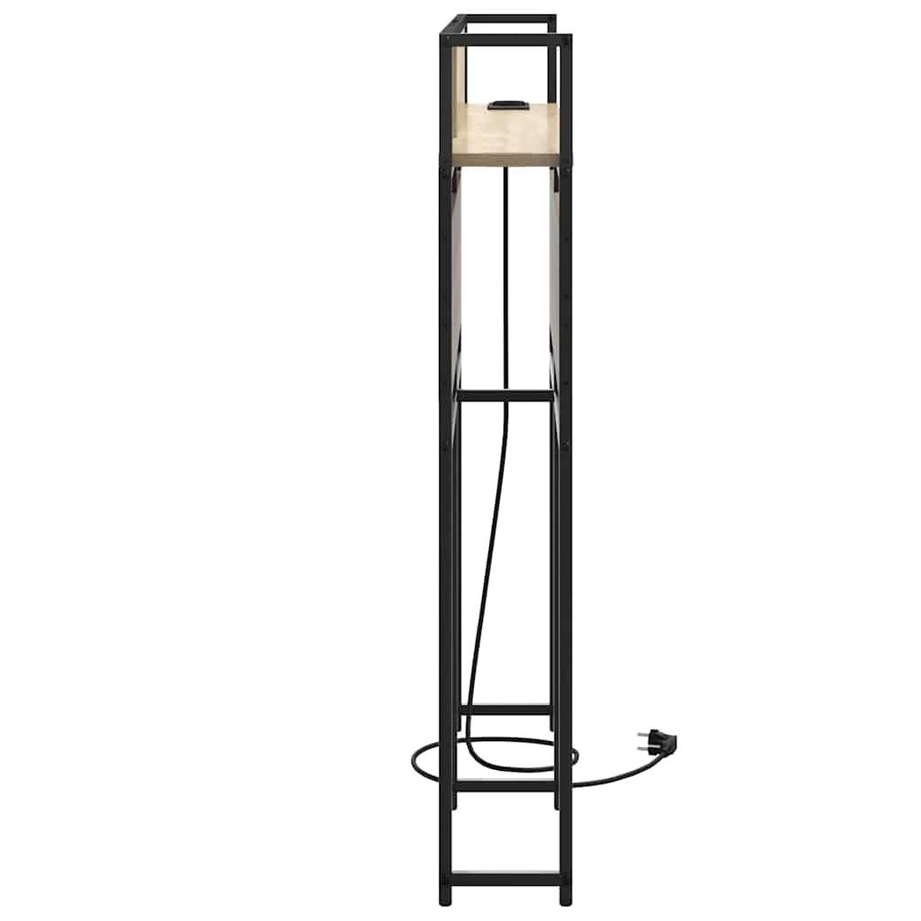 Tête de lit de rangement Chêne sonoma 120 cm Bois d'ingénierie