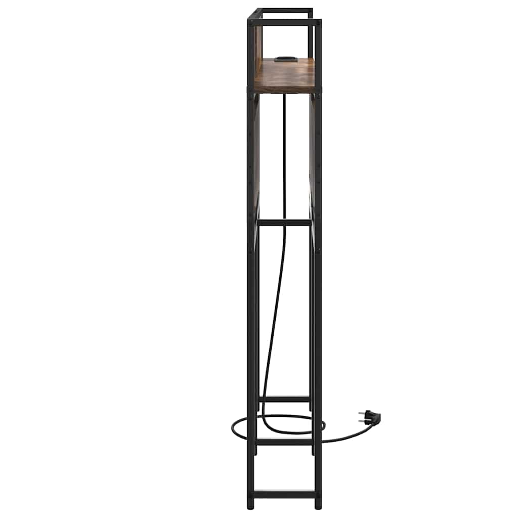 Tête de lit de rangement Chêne fumé 135 cm Bois d'ingénierie - XIOS